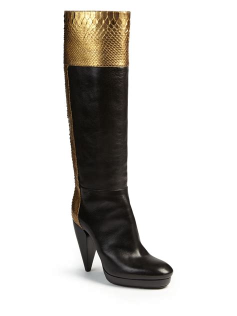 lanvin python boots